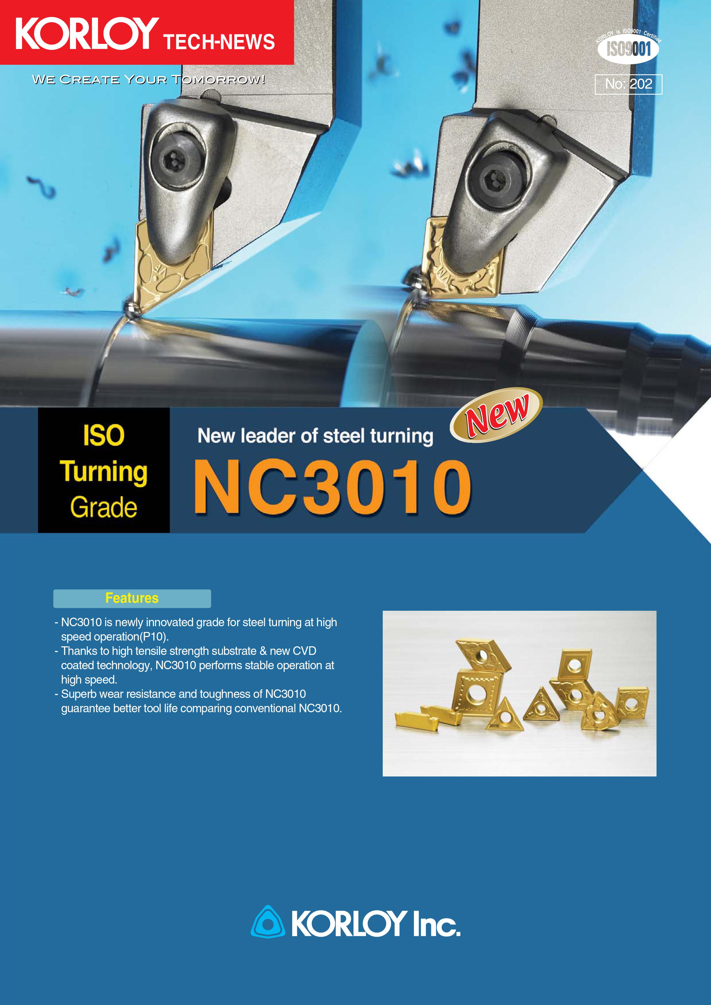 Korloy NC3010